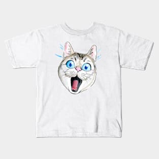 Screaming Cat Kids T-Shirt